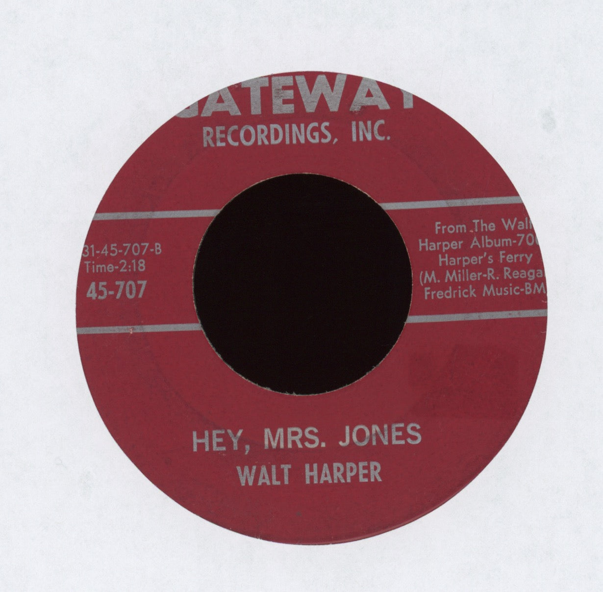 Walt Harper - Molasses on Gateway R&B Mod Jazz 45