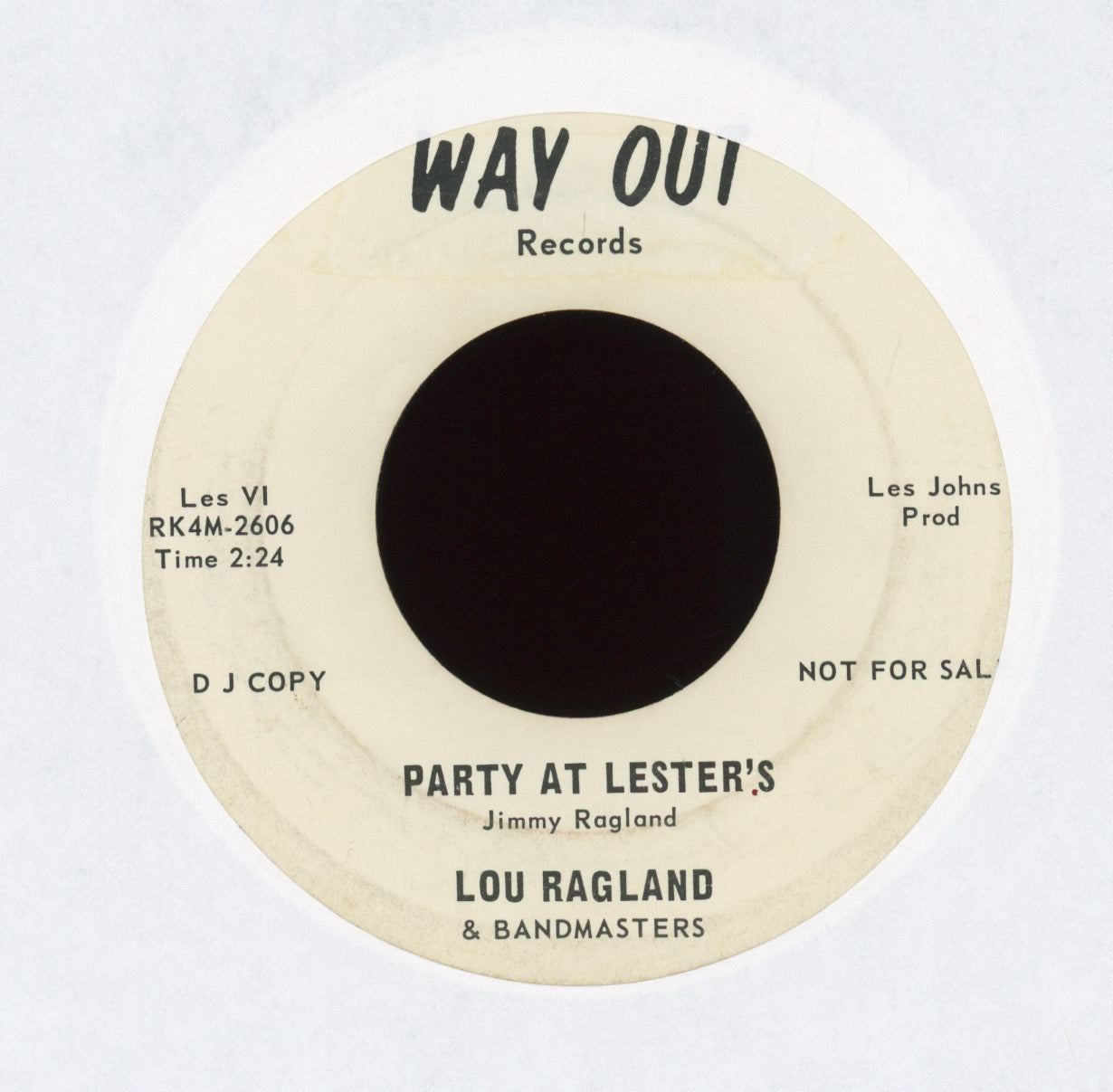Lou Ragland & Bandmasters - Never Let Me Go on Way Out Promo Sweet Soul 45