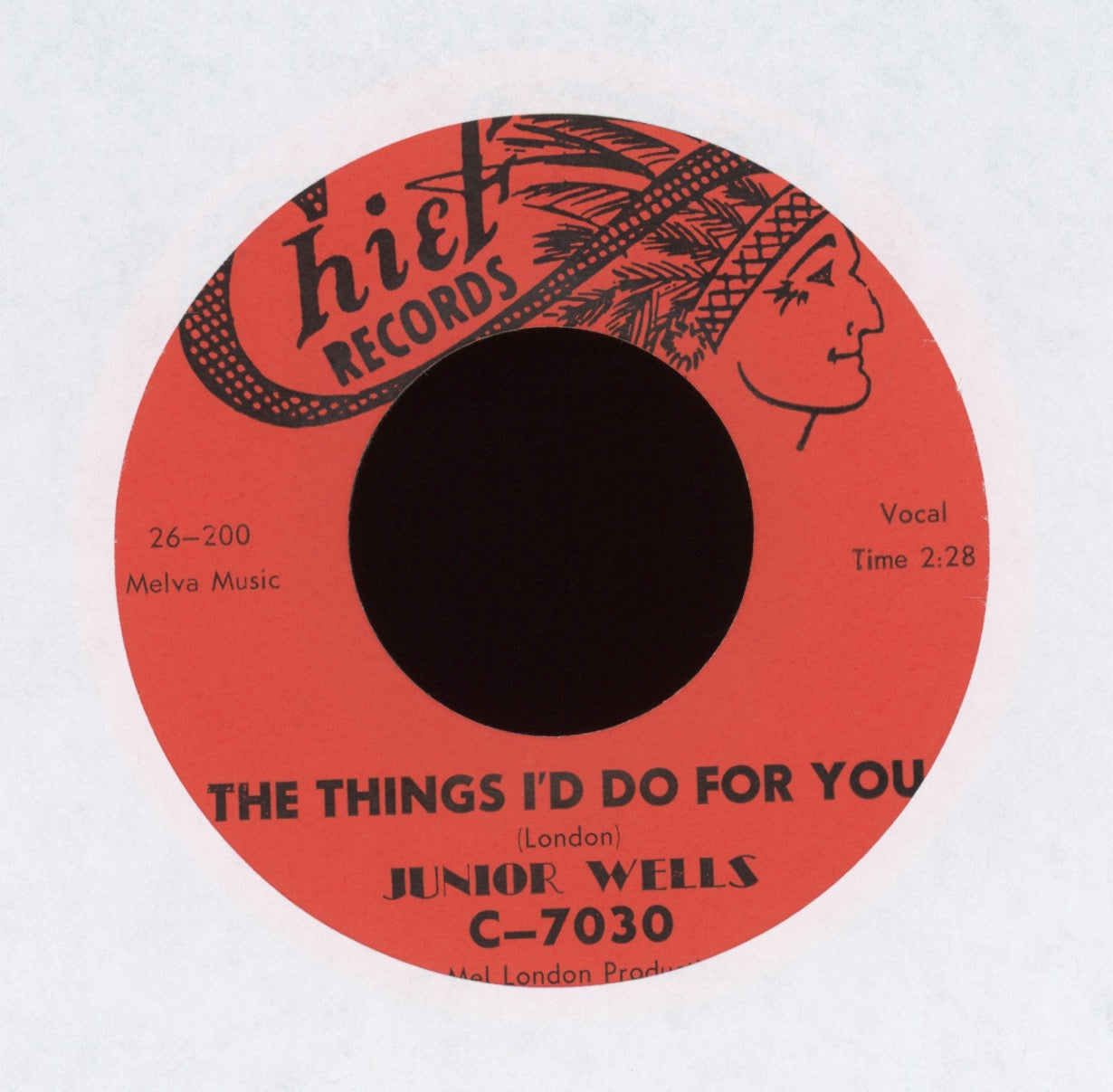 Junior Wells - The Things I'd Do For You on Chief R&B 45