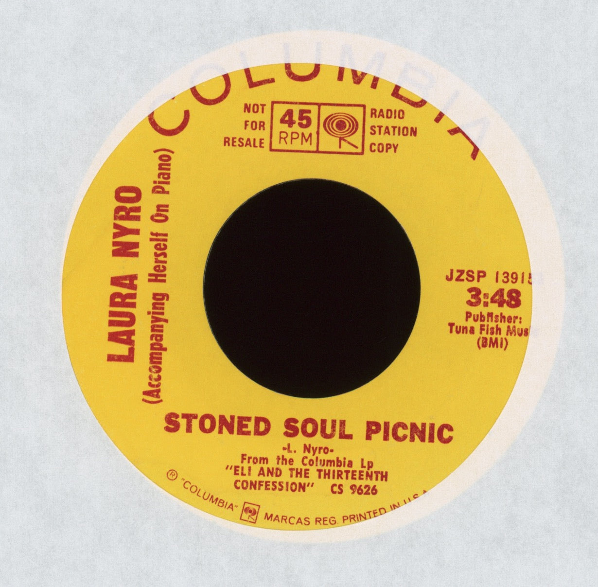 Laura Nyro -  Stoned Soul Picnic on Columbia Promo Soul 45