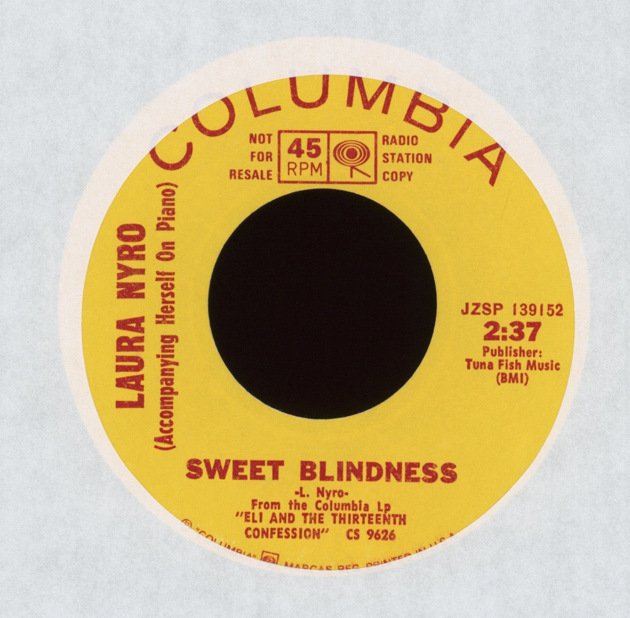 Laura Nyro -  Stoned Soul Picnic on Columbia Promo Soul 45