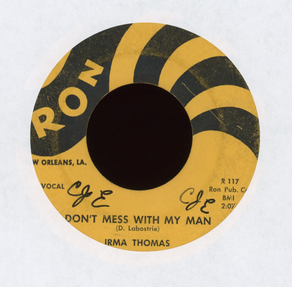 Irma Thomas - Don't Mess With My Man on Ron R&B 45