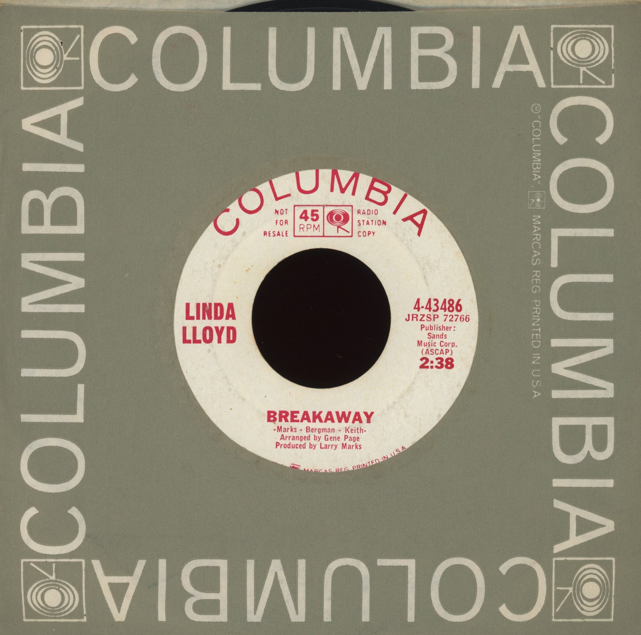 Linda Lloyd - Breakaway on Columbia Northern Soul 45