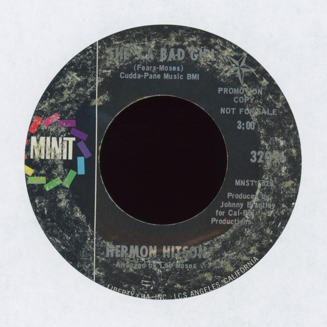 Hermon Hitson - She's A Bad Girl on Minit Promo Northern Soul 45