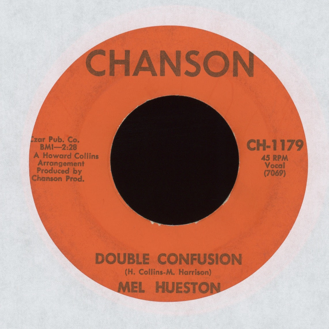 Mell Hueston - Double Confusion on Chanson Soul Funk 45