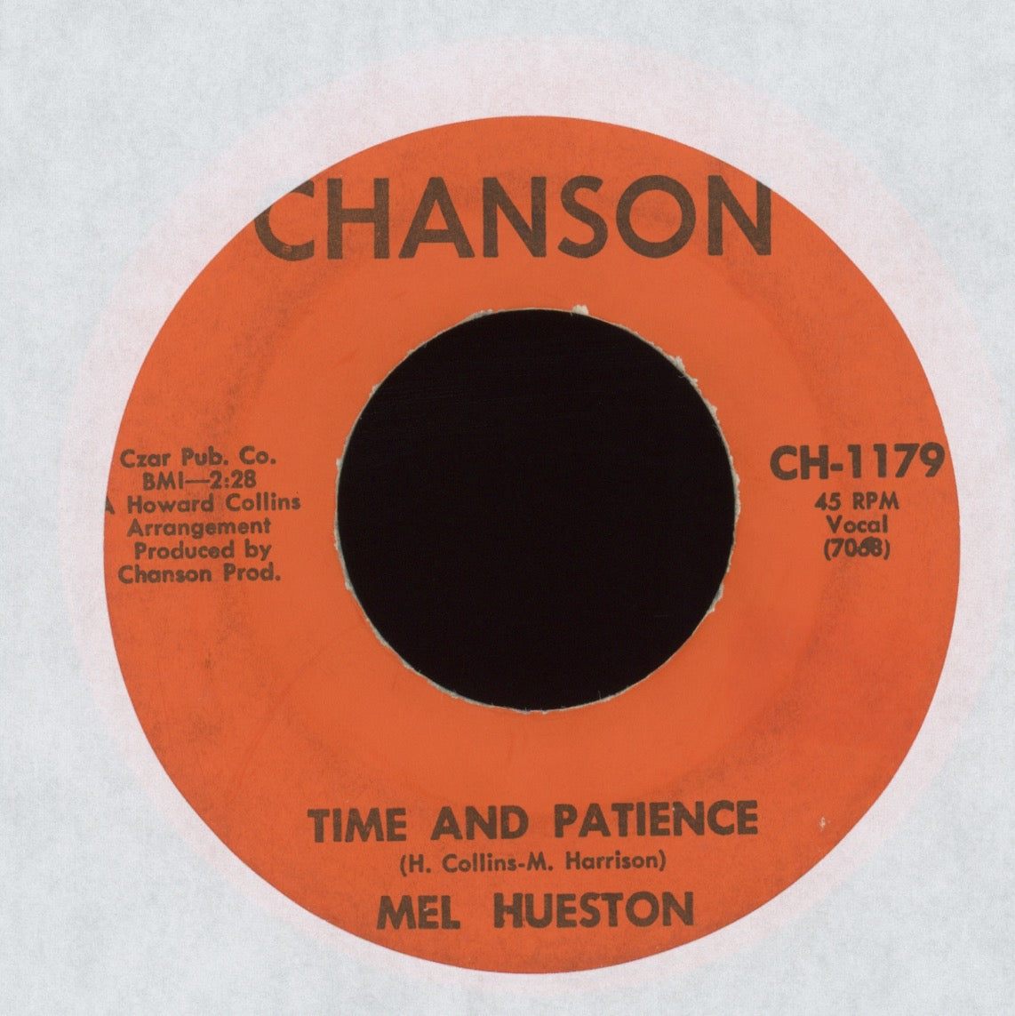 Mell Hueston - Double Confusion on Chanson Soul Funk 45