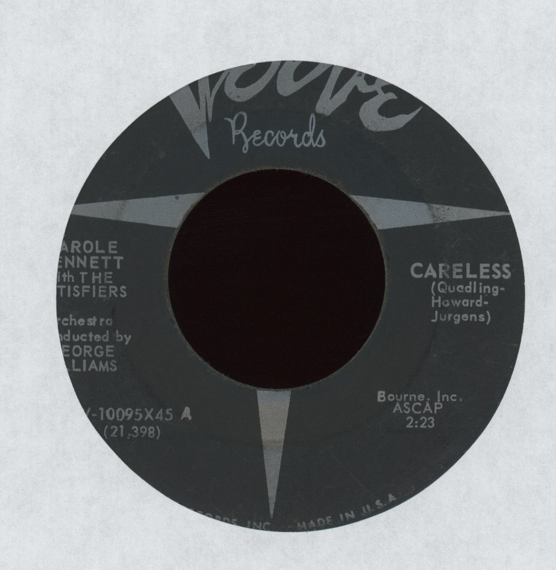 Carole Bennett - He's Coming Home on Verve R&B Popcorn 45