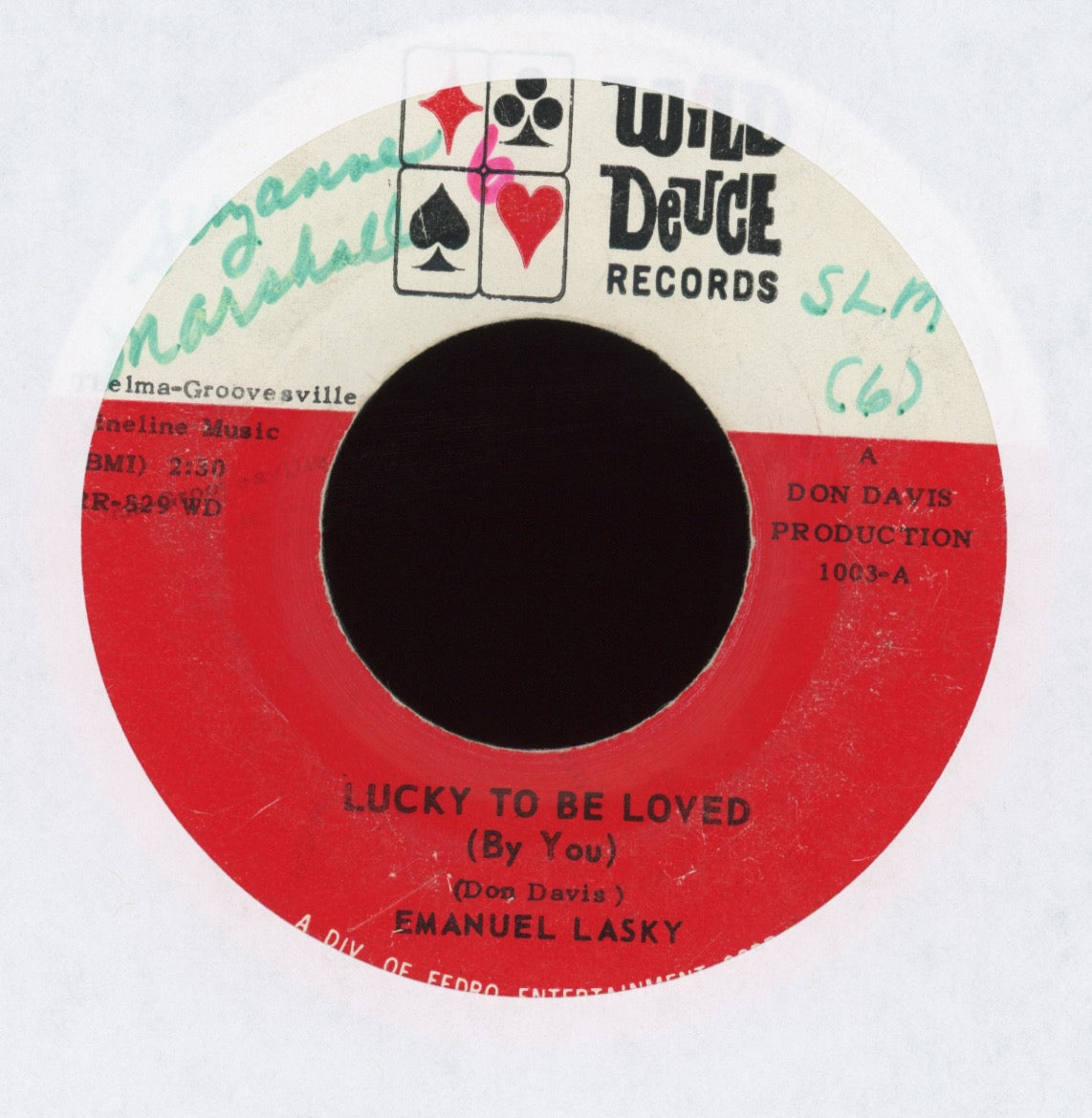 Emanuel Laskey - Lucky To Be Loved (By You) on Wild Deuce Northern Soul 45