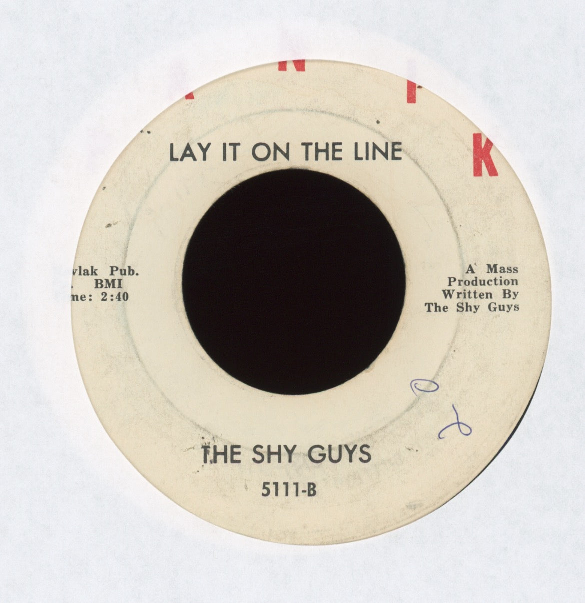 The Shy Guys - We Gotta Go on Panik Garage 45