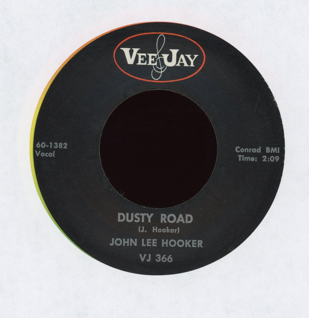 John Lee Hooker - Dusty Road on Vee Jay R&B Blues 45