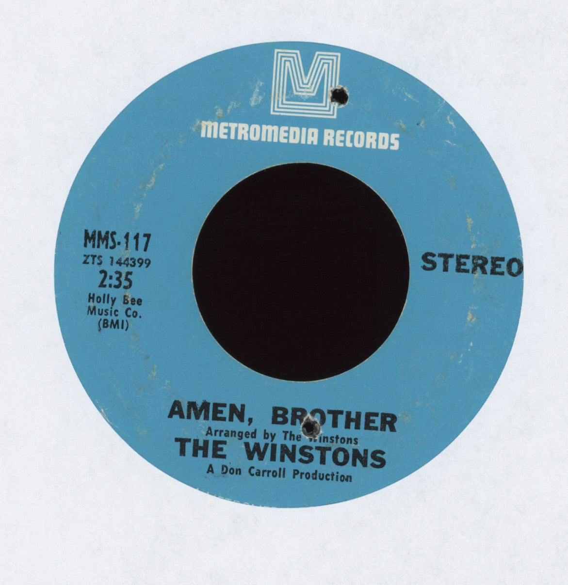The Winstons - Amen, Brother on Metromedia Funk 45 Breaks