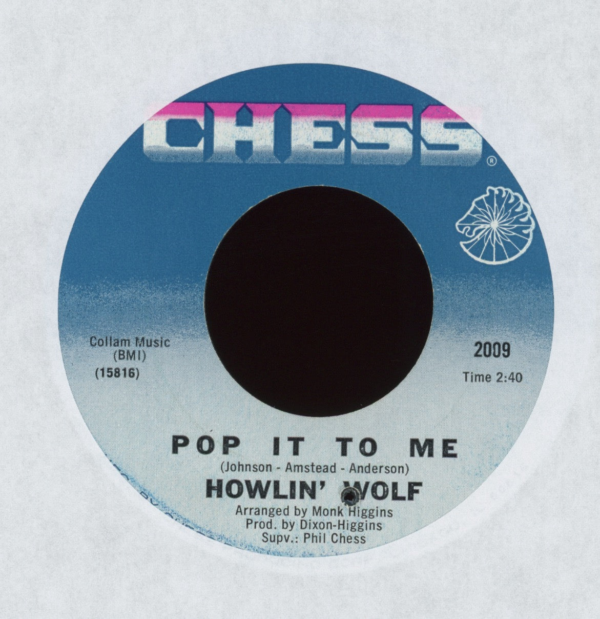 Howlin' Wolf - Pop It To Me on Chess R&B 45