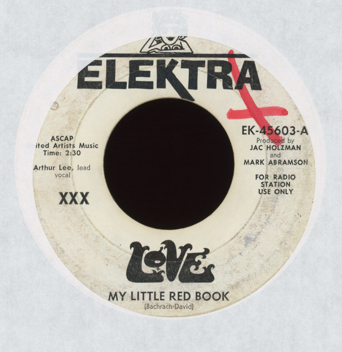 Love - My Little Red Book on Elektra Promo Garage 45
