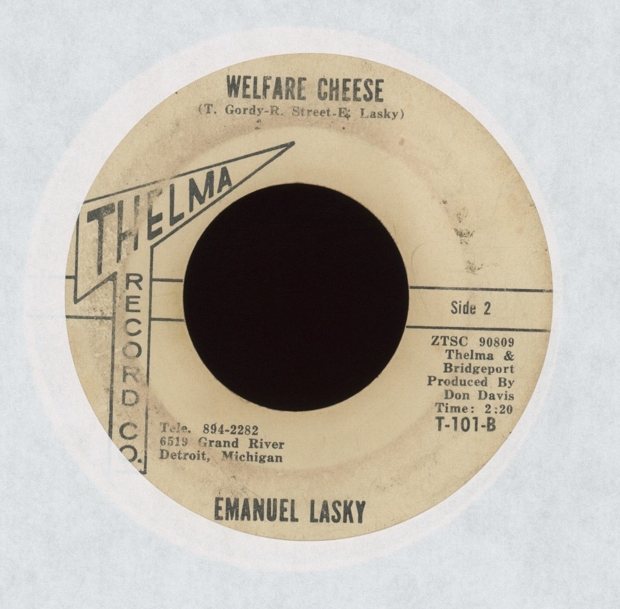 Emanuel Laskey - Welfare Cheese on Thelma R&B 45