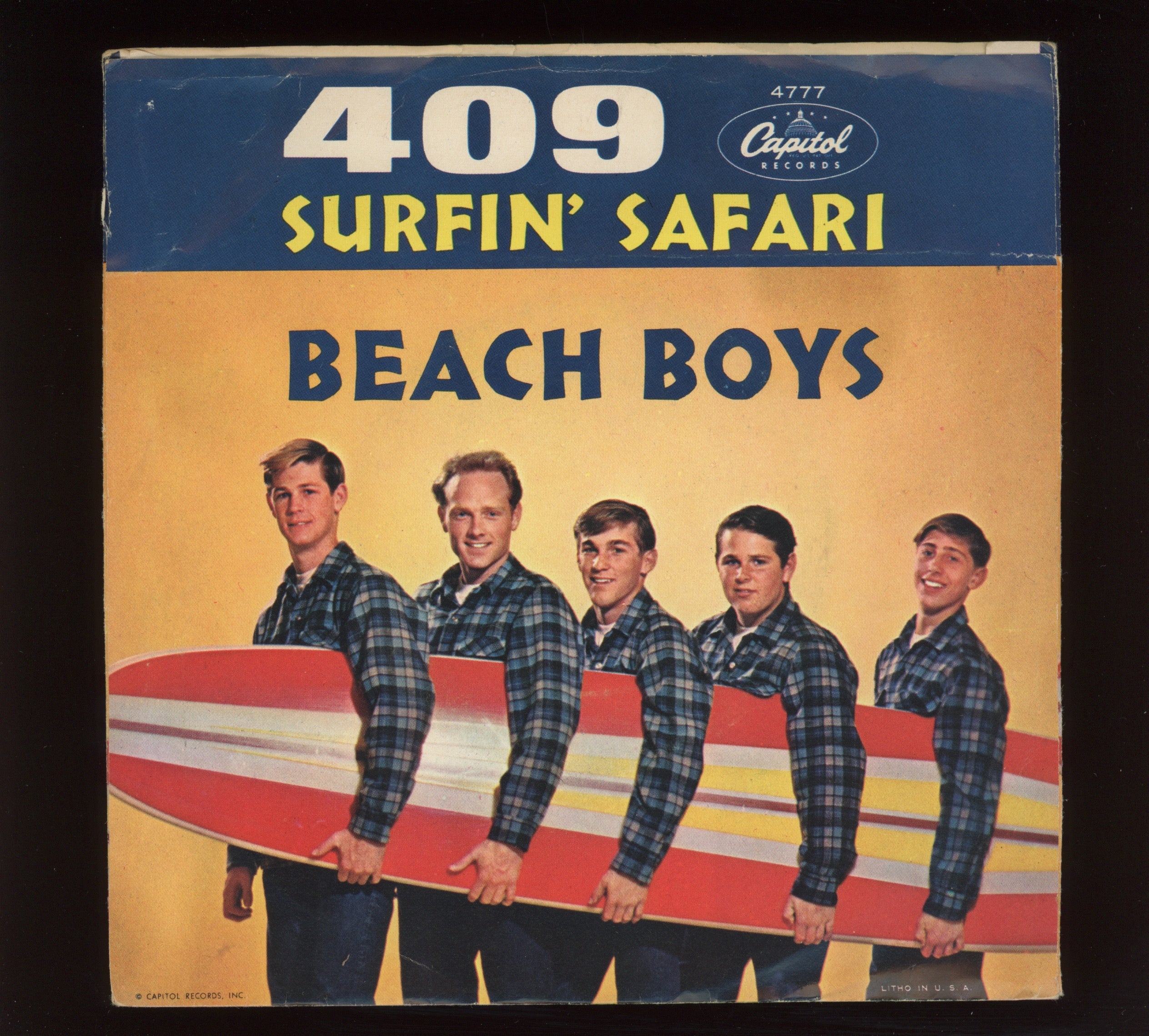 The Beach Boys - Surfin' Safari on Capitol 45 With Picture Sleeve