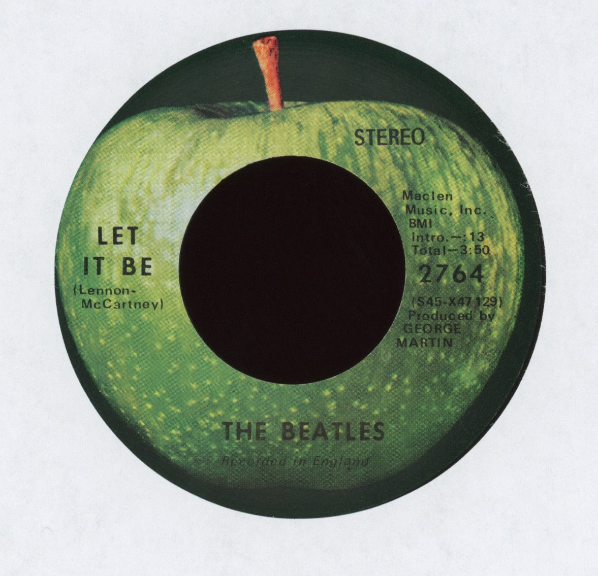 The Beatles - Let It Be on Apple 45 With Picture Sleeve