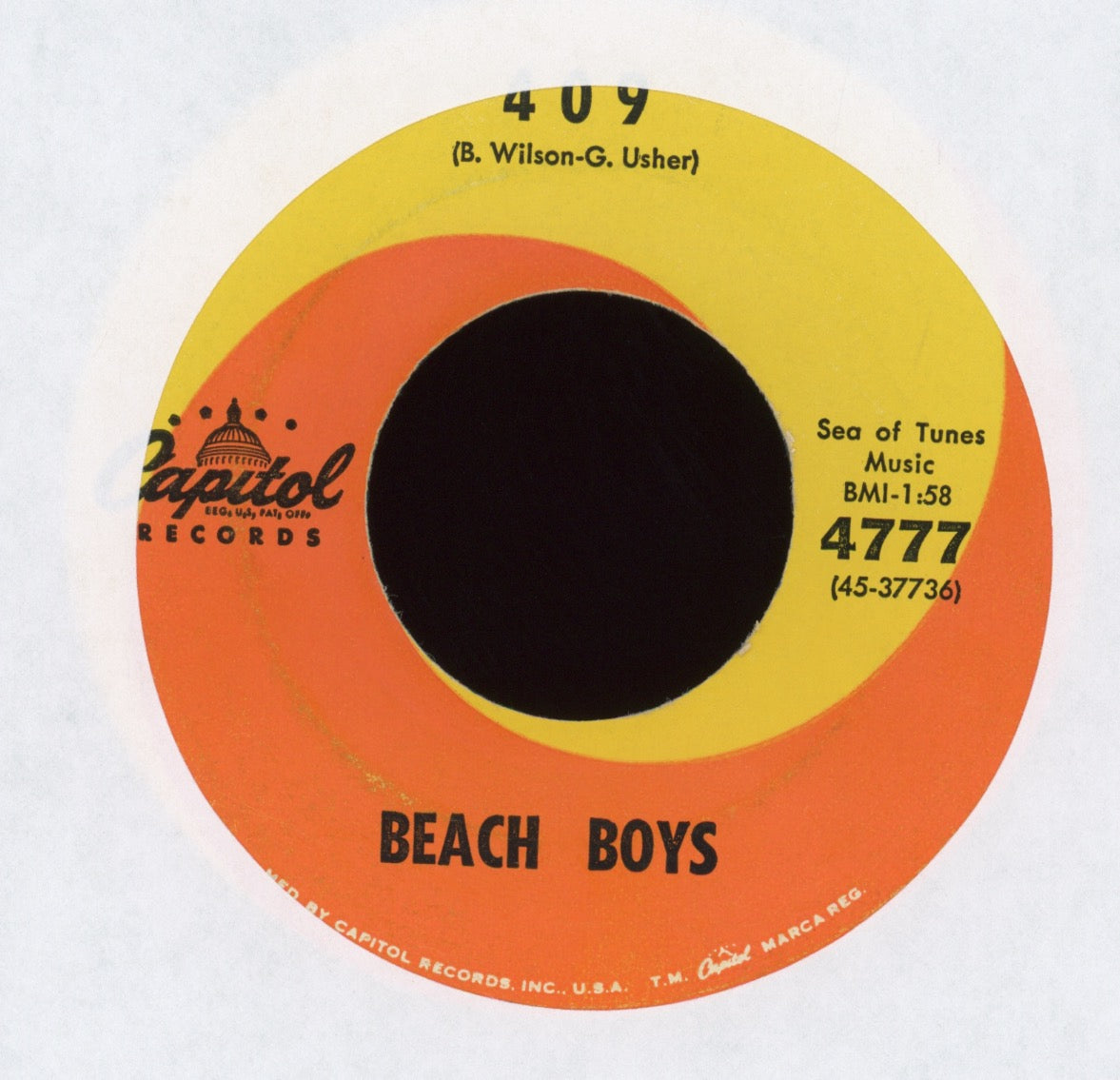 The Beach Boys - Surfin' Safari on Capitol 45 With Picture Sleeve