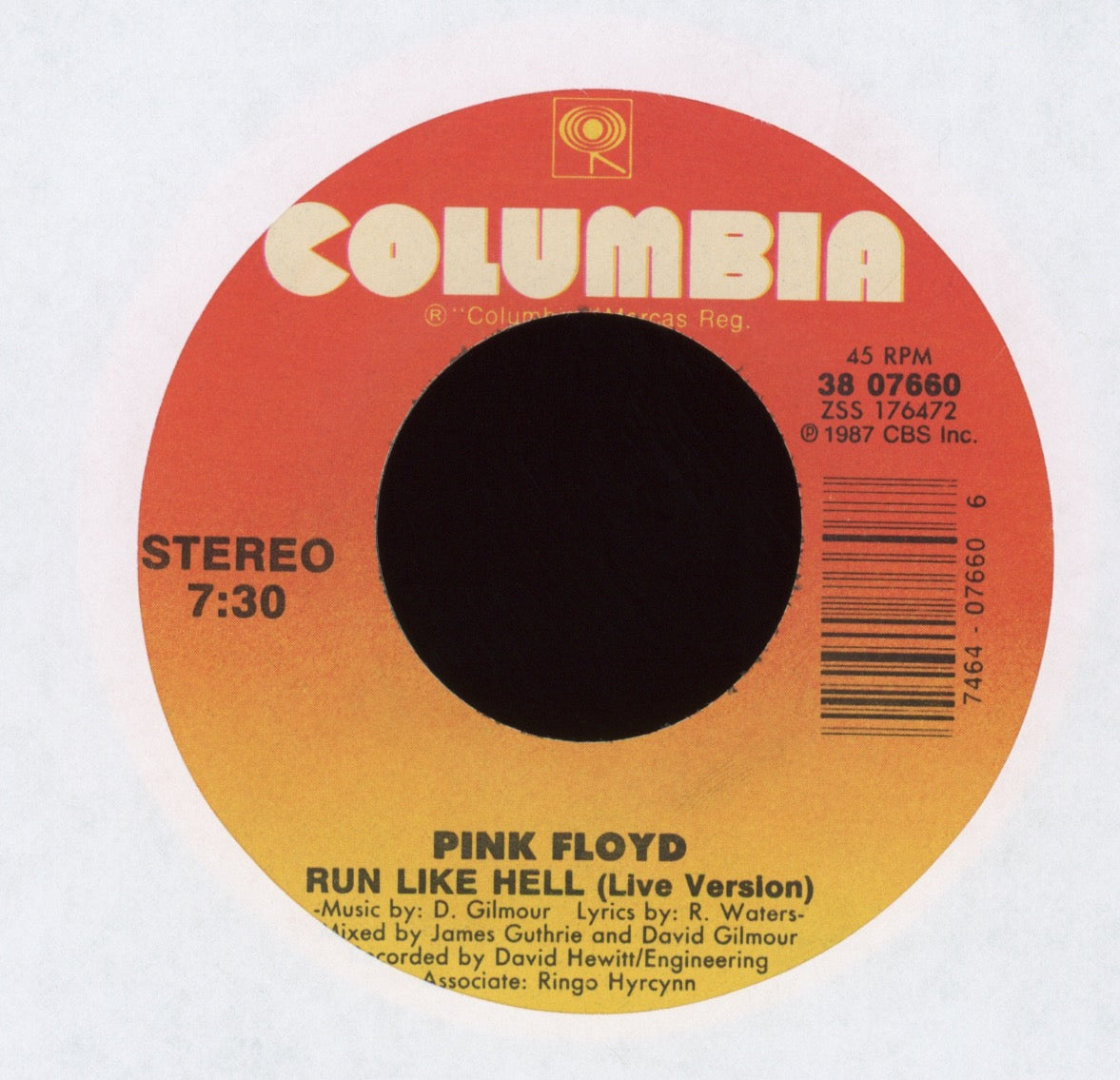 Pink Floyd - On The Turning Away 45 With Picture Sleeve