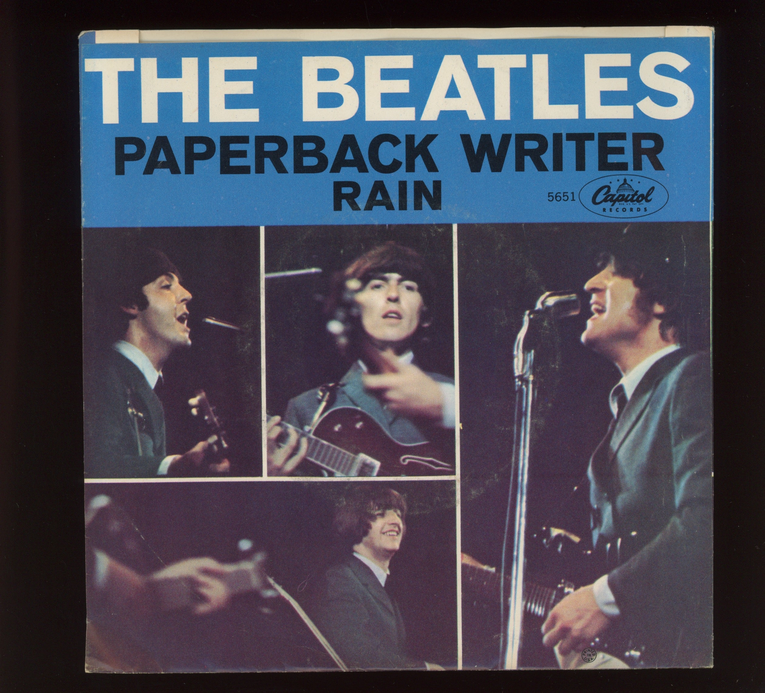 The Beatles - Paperback Writer on Capitol 45 With Picture Sleeve