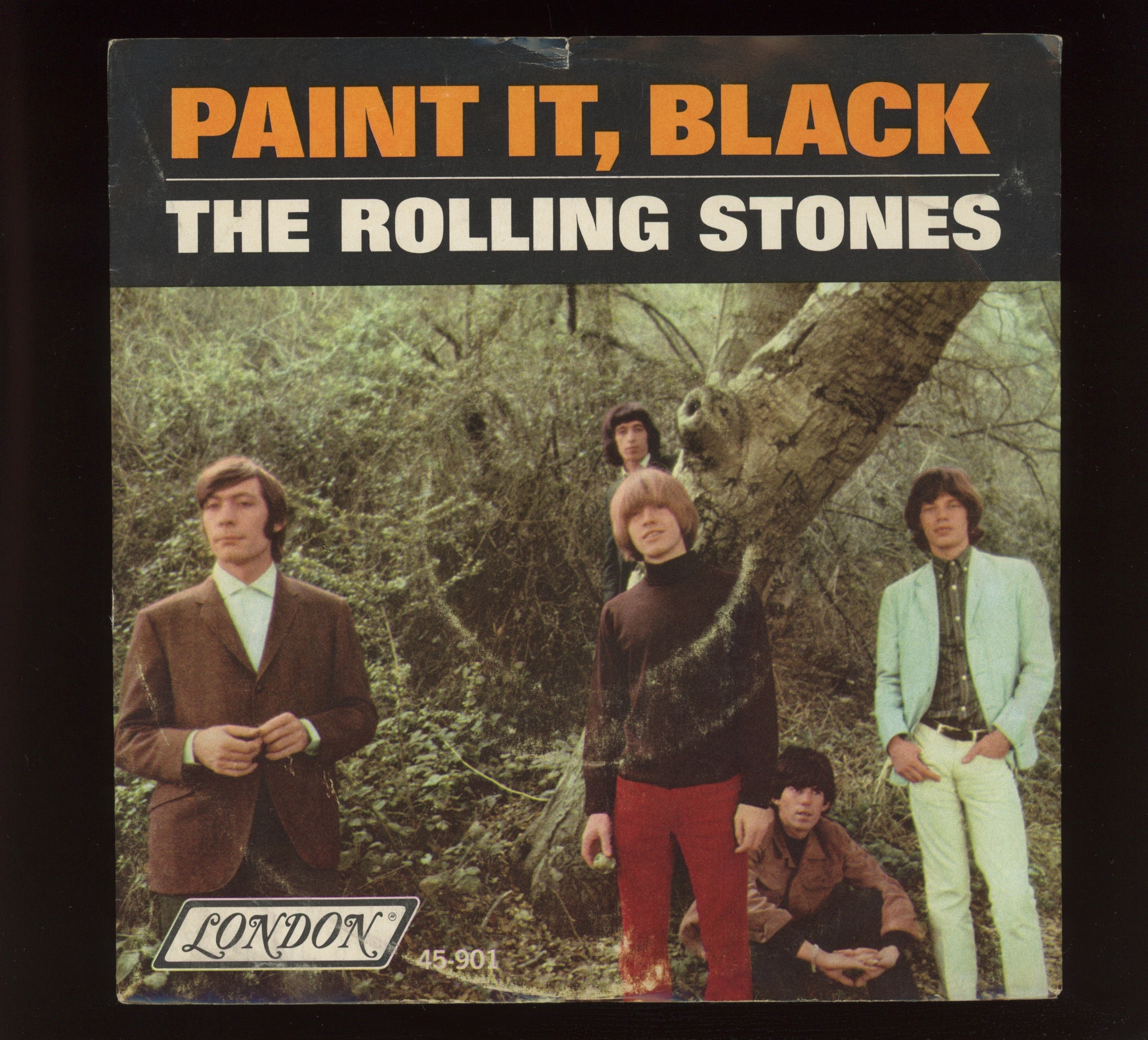 The Rolling Stones - Paint It, Black on London 45 With Picture Sleeve