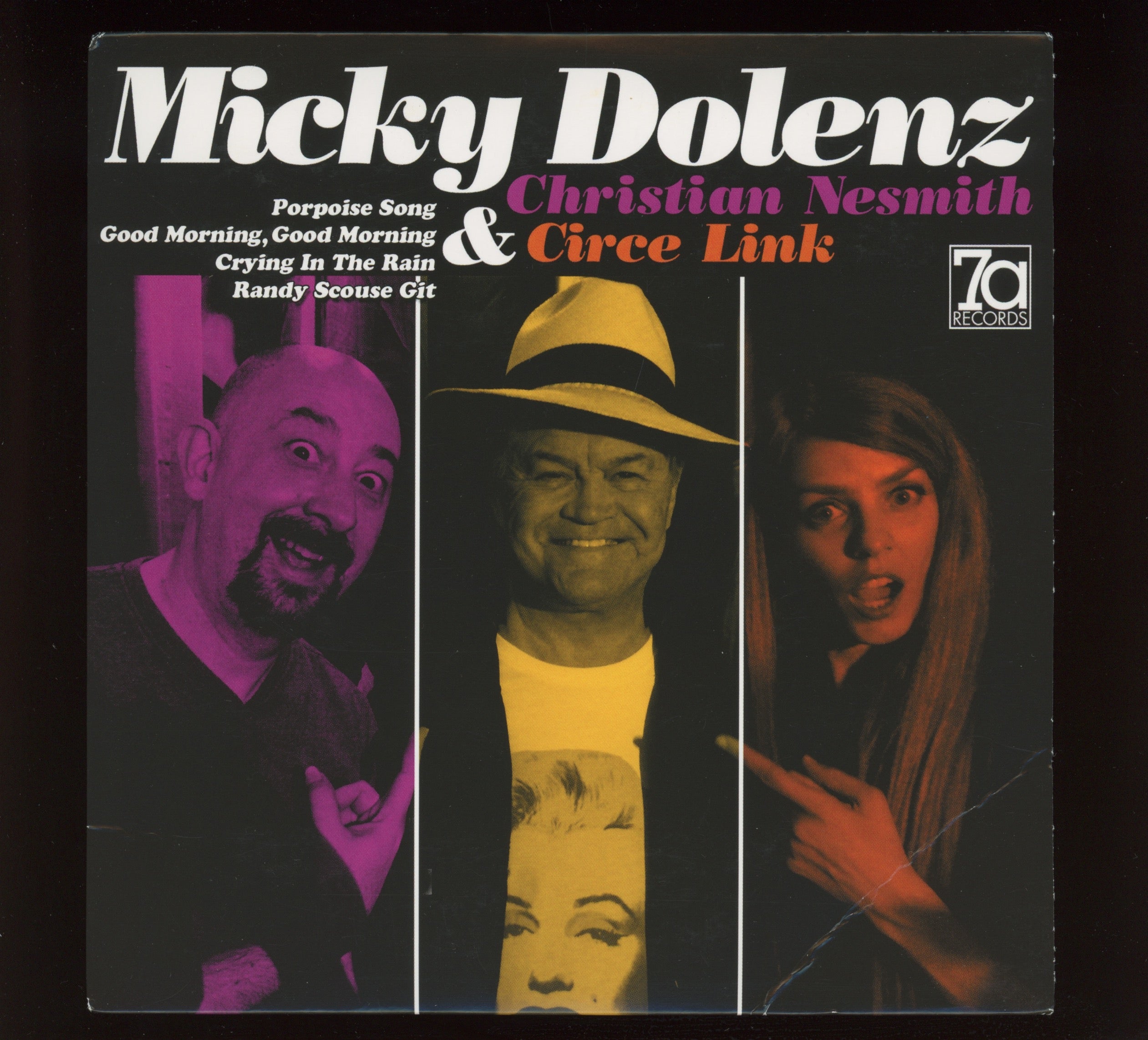 Micky Dolenz  Christian Nesmith & Circe Link - Porpoise Song on 7A Ltd Translucent Purple 7" With Sleeve