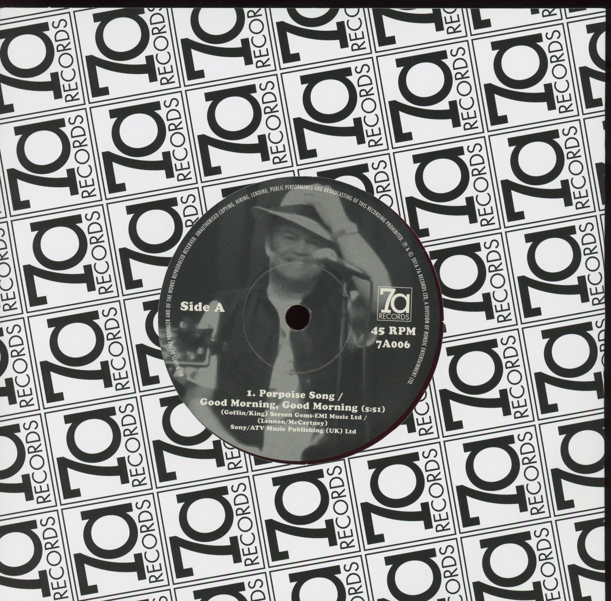 Micky Dolenz  Christian Nesmith & Circe Link - Porpoise Song on 7A Ltd Translucent Purple 7" With Sleeve
