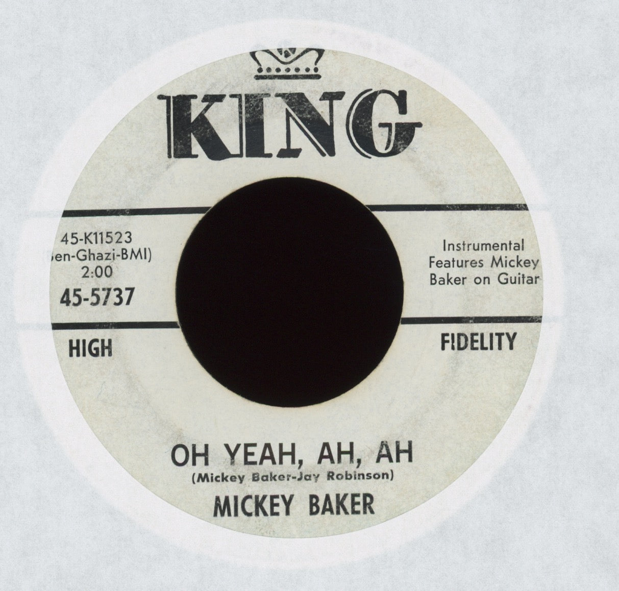 Mickey Baker - Baby Let's Dance on King Promo R&B 45