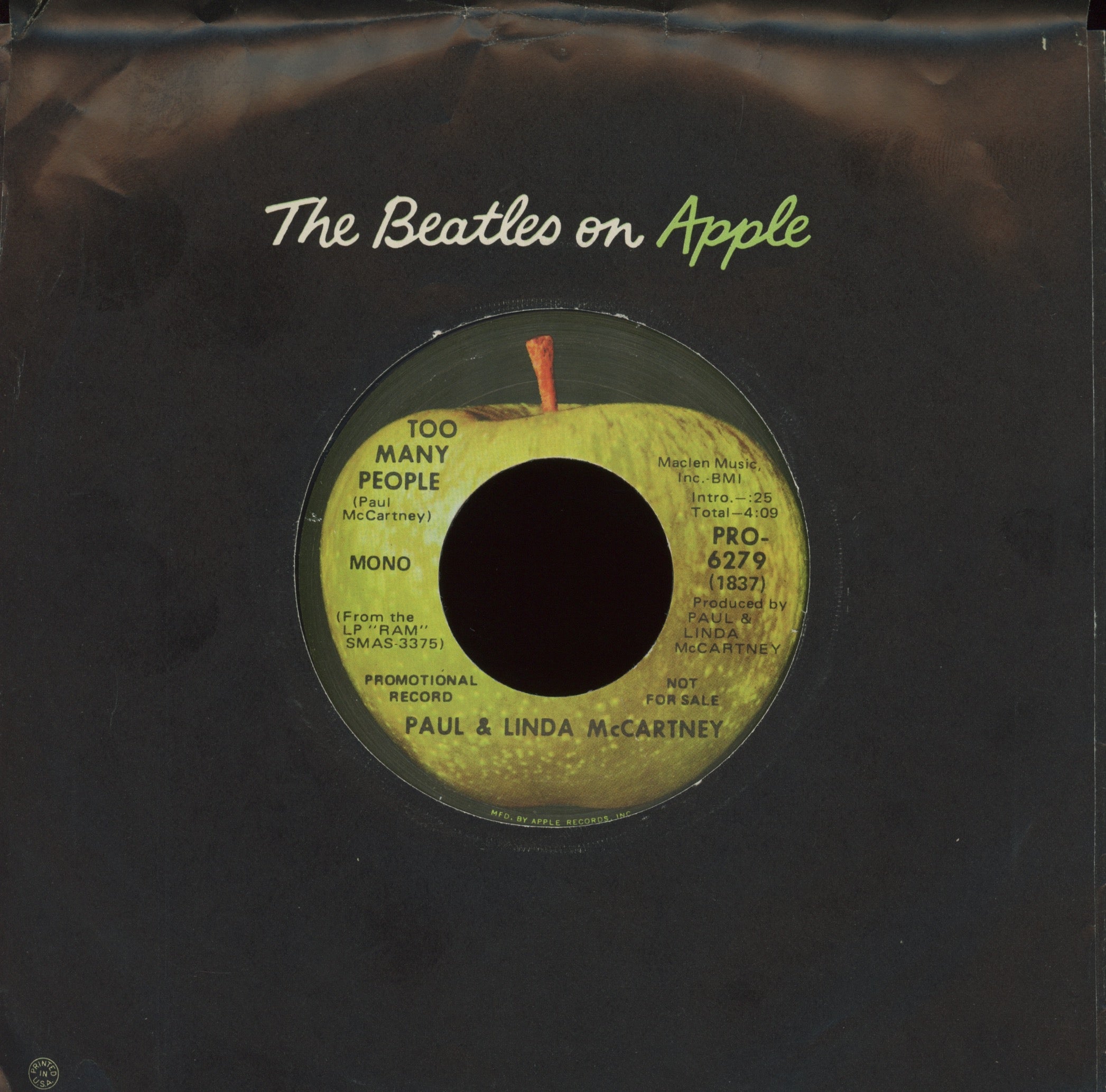 Paul & Linda McCartney - Uncle Albert / Admiral Halsey on Apple Promo 45