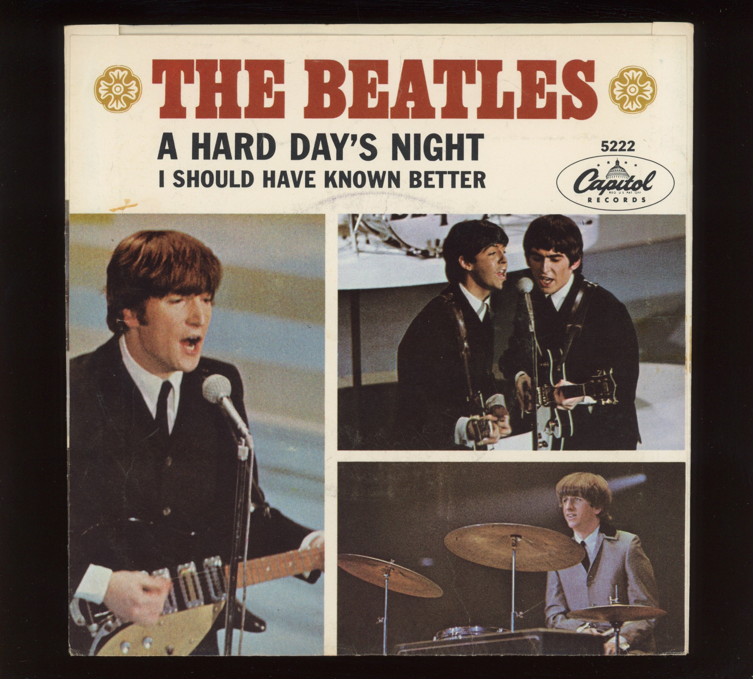The Beatles - A Hard Day's Night on Capitol 45 With Picture Sleeve