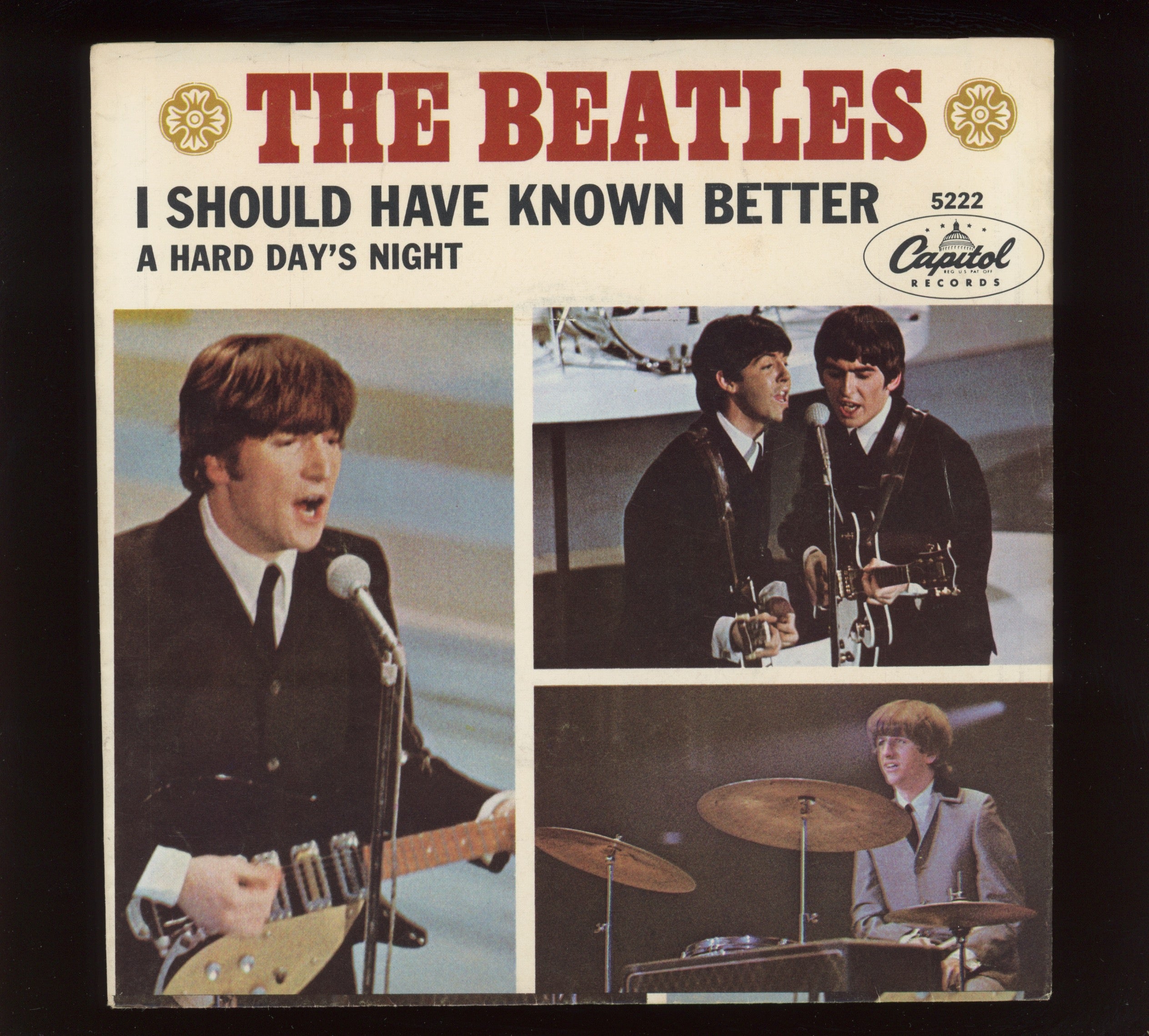 The Beatles - A Hard Day's Night on Capitol 45 With Picture Sleeve
