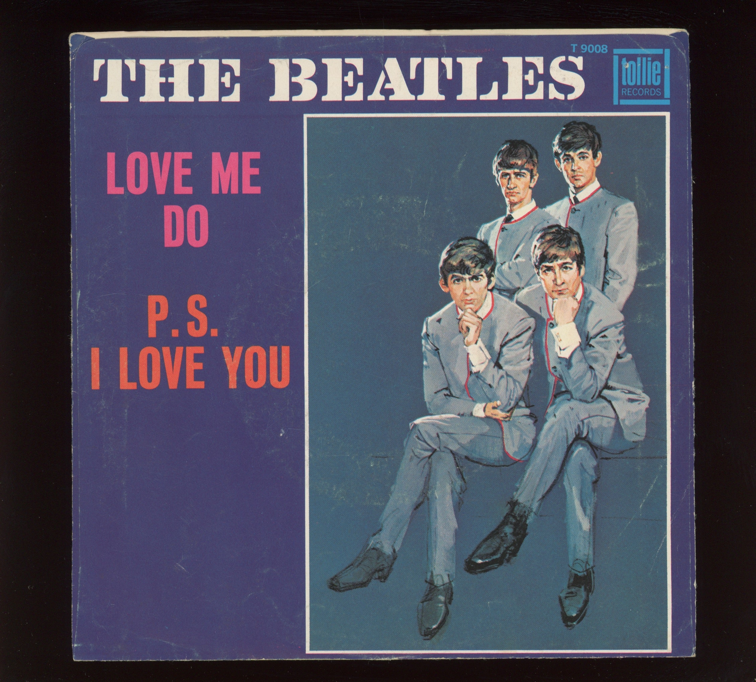 The Beatles - Love Me Do on Tollie 45 With Picture Sleeve