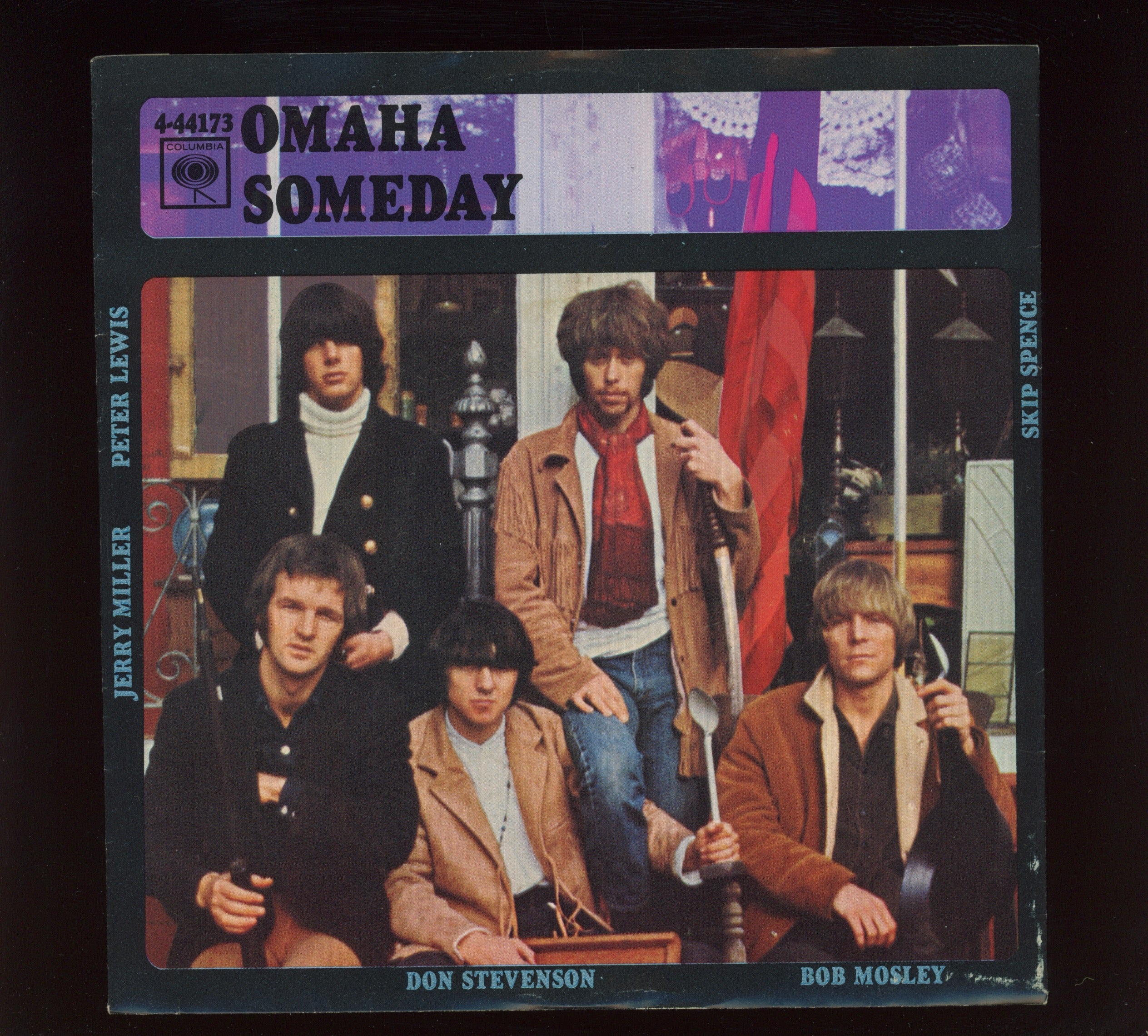 Moby Grape - Omaha on Columbia 45 With Picture Sleeve