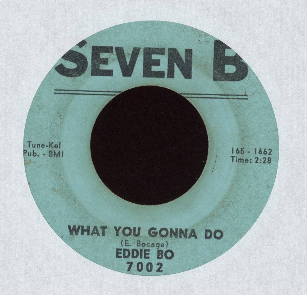 Eddie Bo - What You Gonna Do on Seven B Funk 45