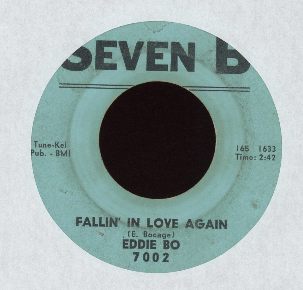Eddie Bo - What You Gonna Do on Seven B Funk 45