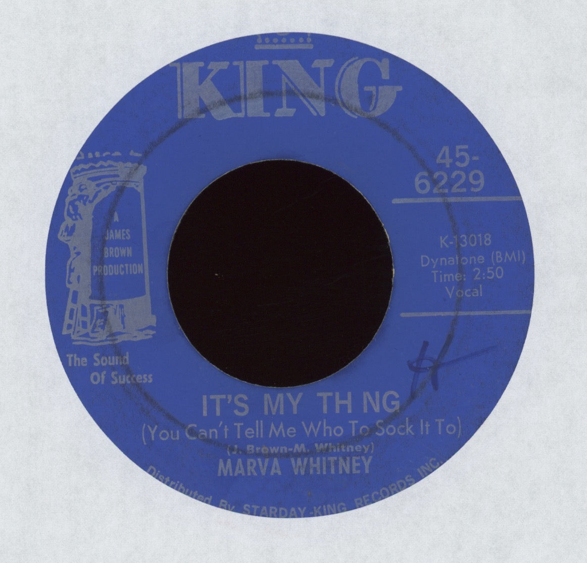 Marva Whitney - It's My Thing (You Can't Tell Me Who To Sock It To) on King Funk 45