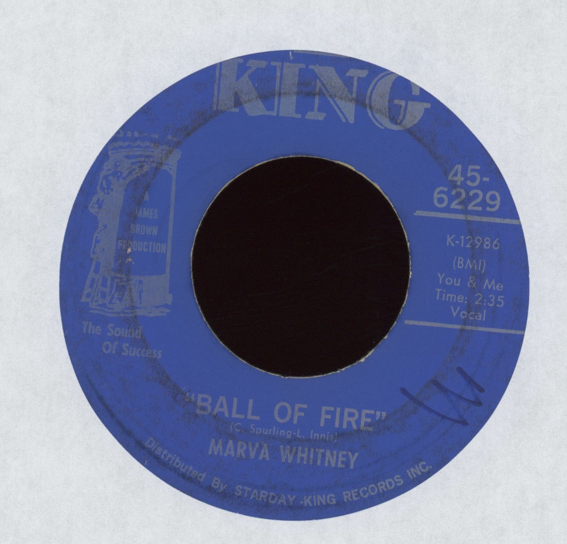 Marva Whitney - It's My Thing (You Can't Tell Me Who To Sock It To) on King Funk 45
