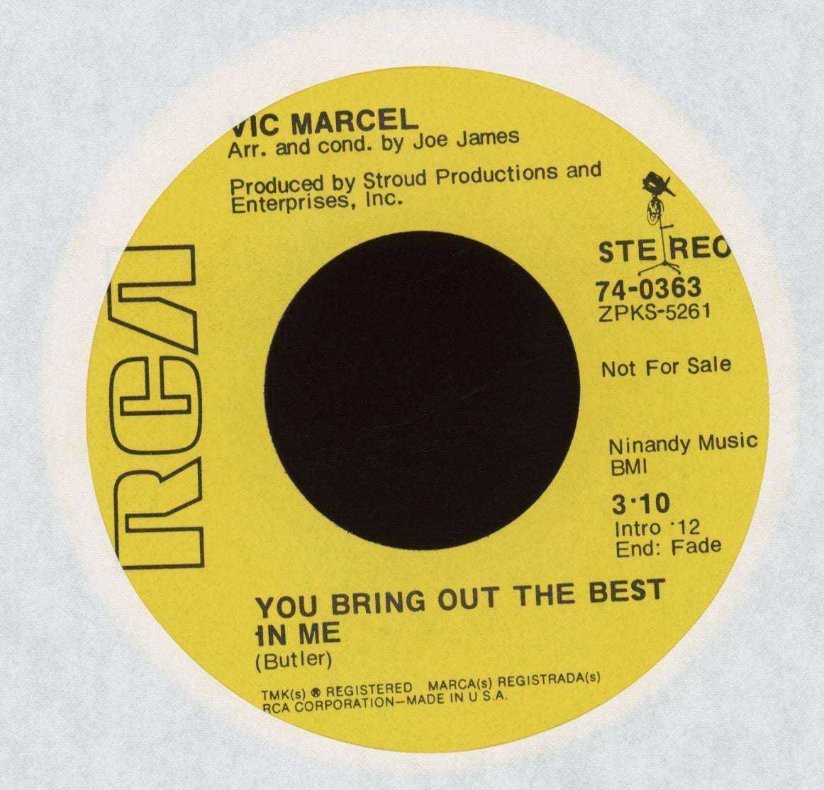 Vic Marcel - You Still Got Me on RCA Crossover Soul 45