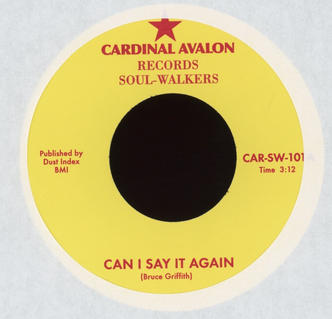 Soul-Walkers - Can I Say It Again / Stay Ahead on Cardinal Avalon Numero Reissue Crossover Soul Funk 45