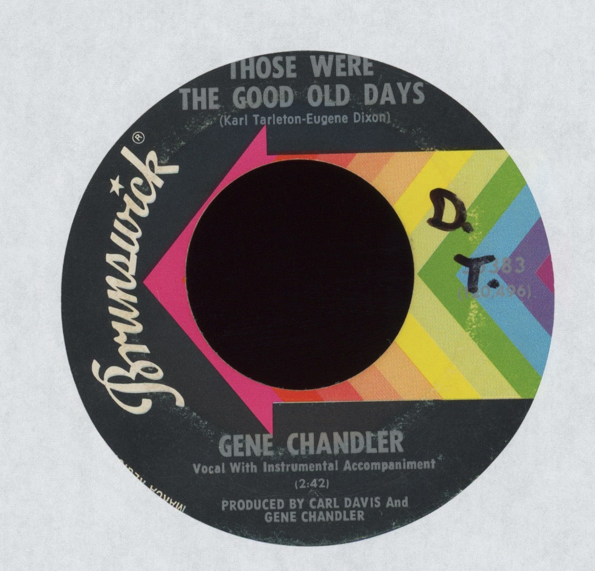 Gene Chandler - There Was A Time on Brunswick Funk 45