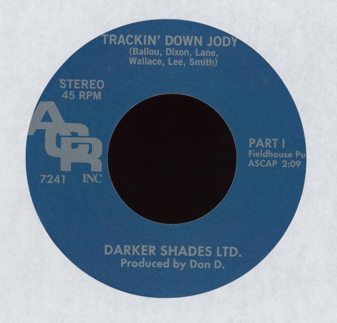 Darker Shades Ltd. - Trackin' Down Jody on ACR Numero Reissue Funk 45