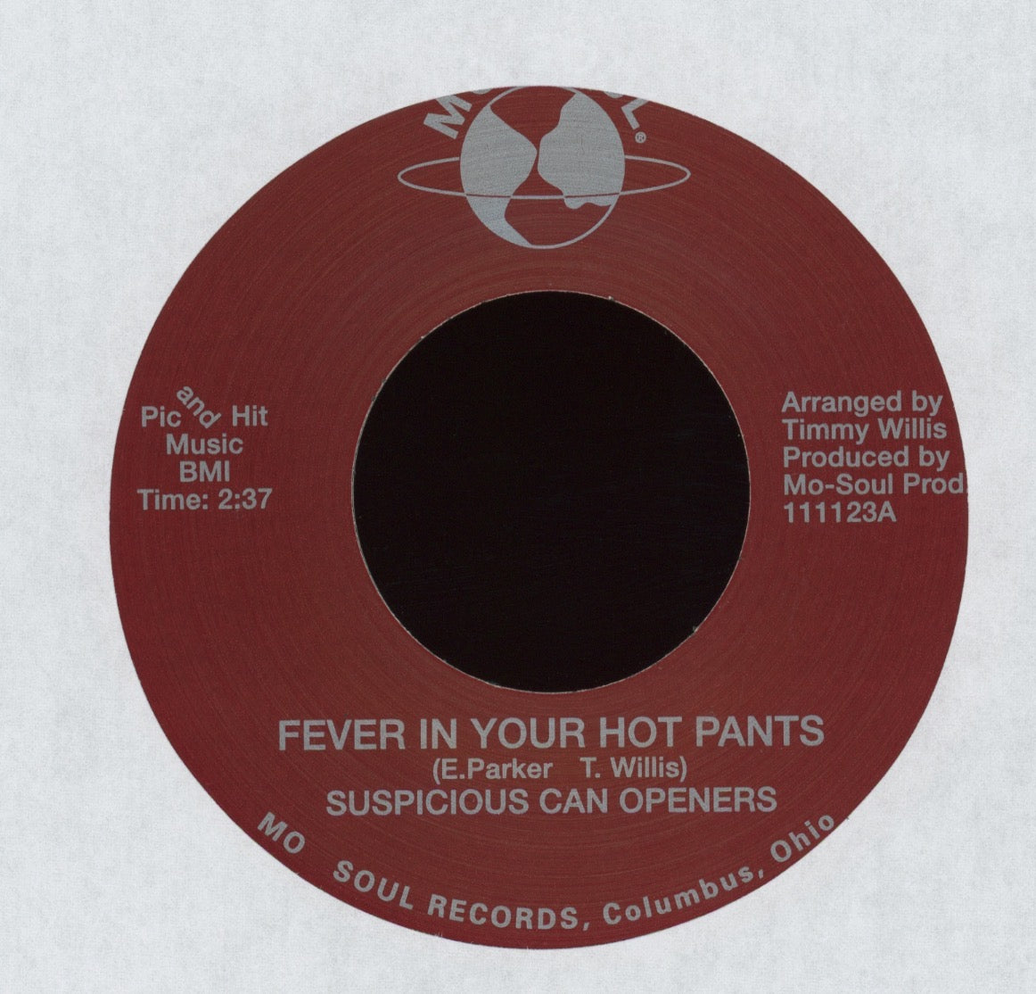 Suspicious Can Openers - Fever In Your Hot Pants on Mo-Soul Numero Reissue Funk 45