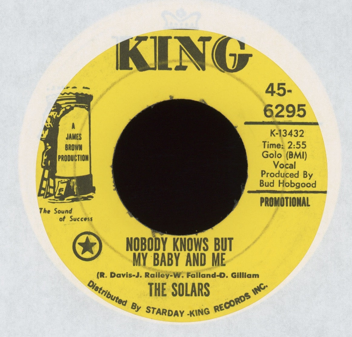 The Solars - Here's My Heart on King Promo Northern Soul 45