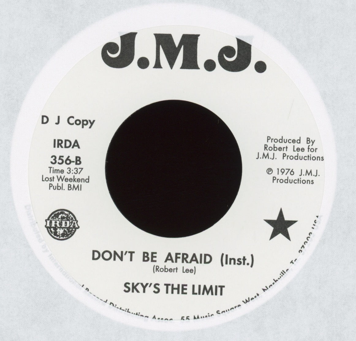 Sky's The Limit - Don't Be Afraid on J.M.J. Numero Reissue 70's Soul Funk 45