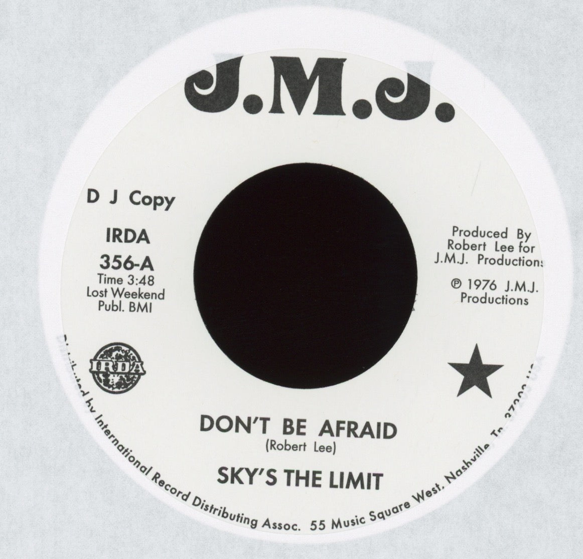 Sky's The Limit - Don't Be Afraid on J.M.J. Numero Reissue 70's Soul Funk 45