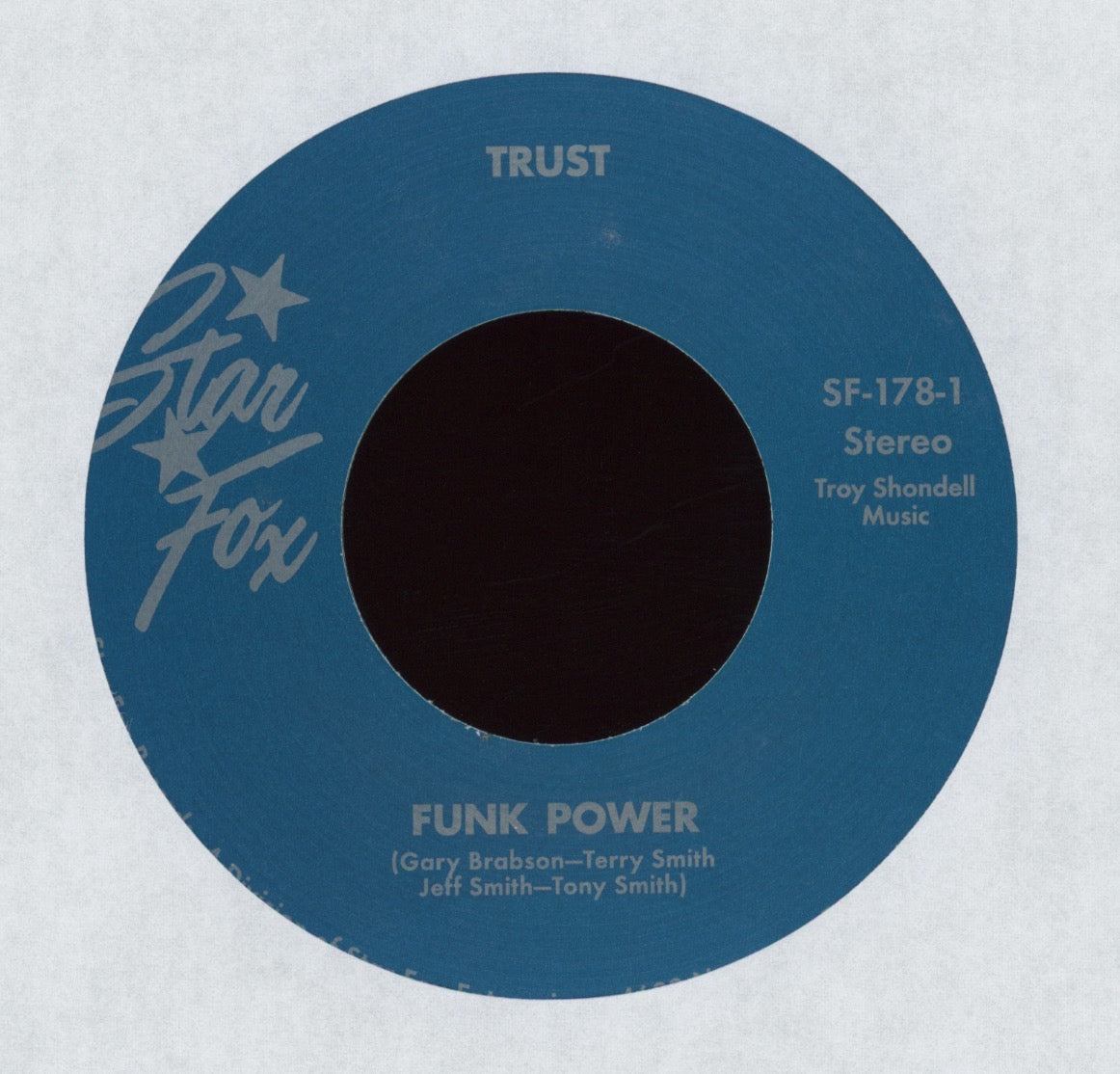 Trust - Funk Power on Star Fox Numero Reissue Funk 45