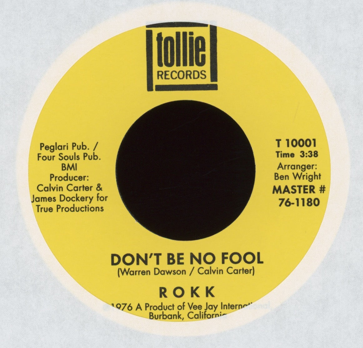 Rokk - Patience on Tollie Numero Reissue Soul Funk 45