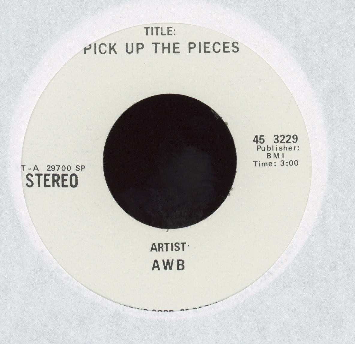 Average White Band - Pick Up The Pieces on Atlantic Promo Funk 45