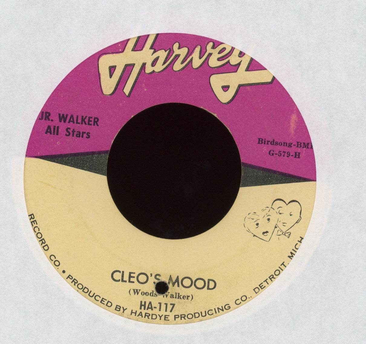 Junior Walker & The All Stars - Cleo's Mood / Brain Washer on Harvey R&B Mod Inst. 45