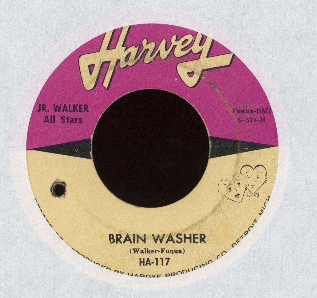 Junior Walker & The All Stars - Cleo's Mood / Brain Washer on Harvey R&B Mod Inst. 45