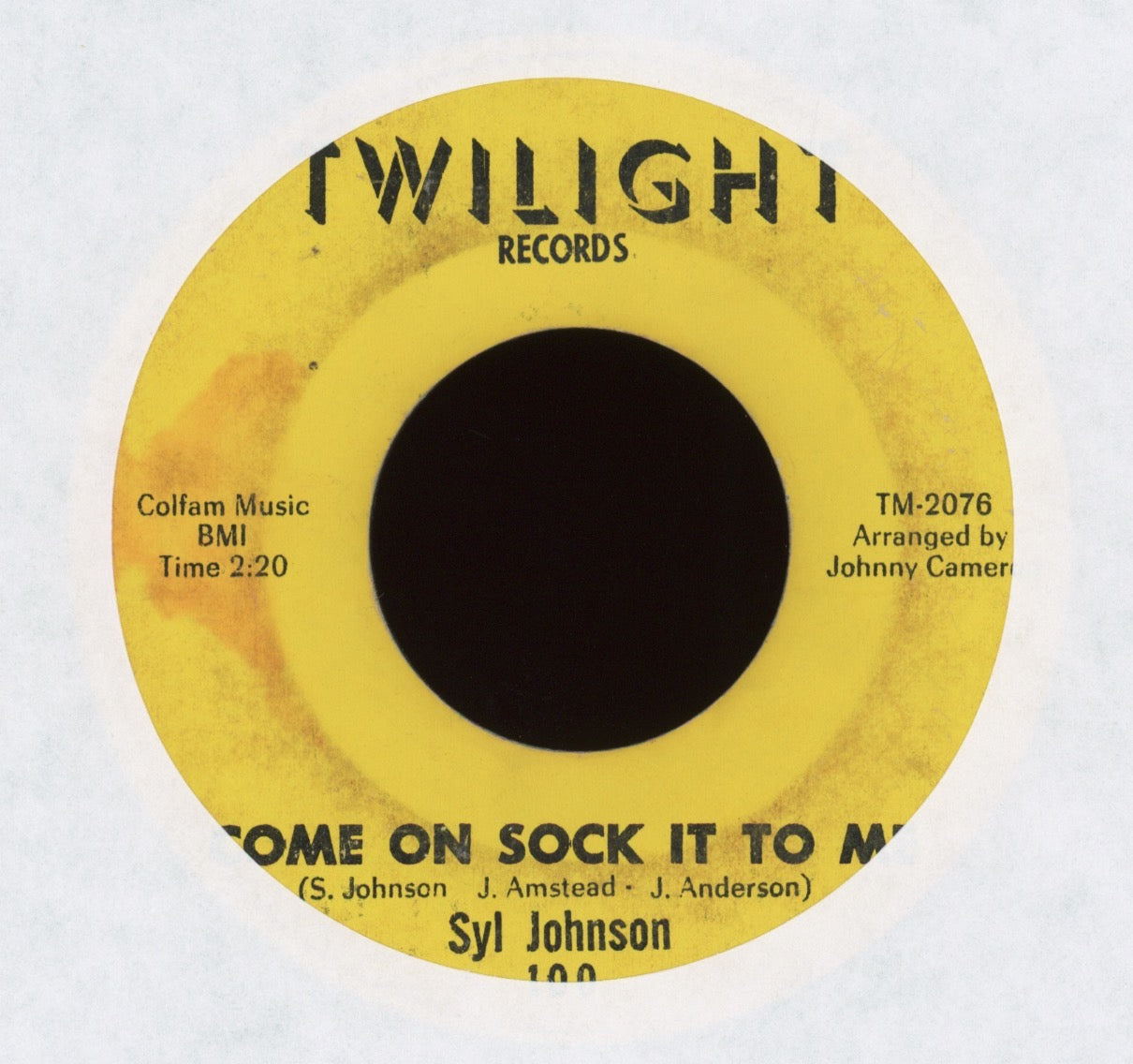 Syl Johnson - Come On Sock It To Me / Try Me on Twilight Northern Soul 45